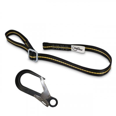 Work Positioning Lanyard Adjustable 1-2m - With Scaffold Hook
